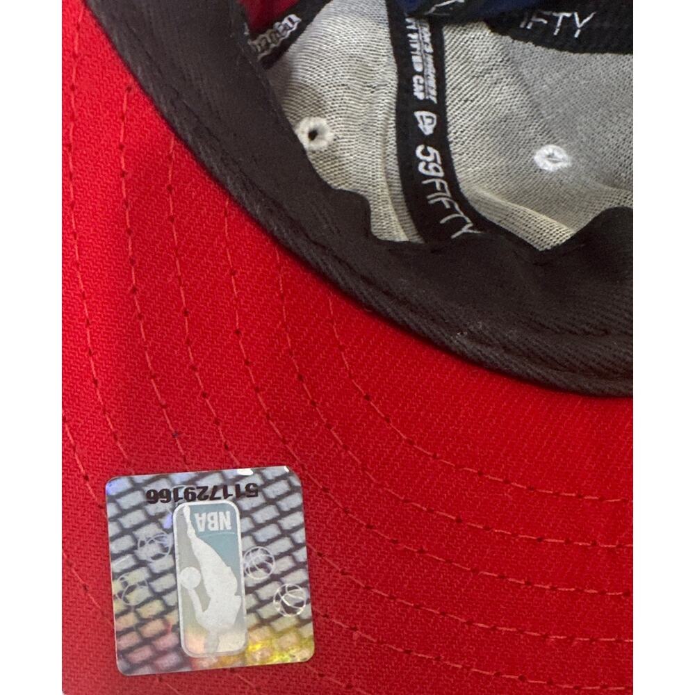 New Era 59 Fifty NBA Hat 76ers Cap Size 7.5 Fitted Pinwheel - Picture 5 of 8
